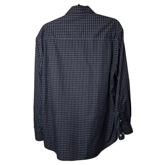 Forsyth‎ Men's Dress Shirt Size Large Dark Blue - Picture 4 of 7